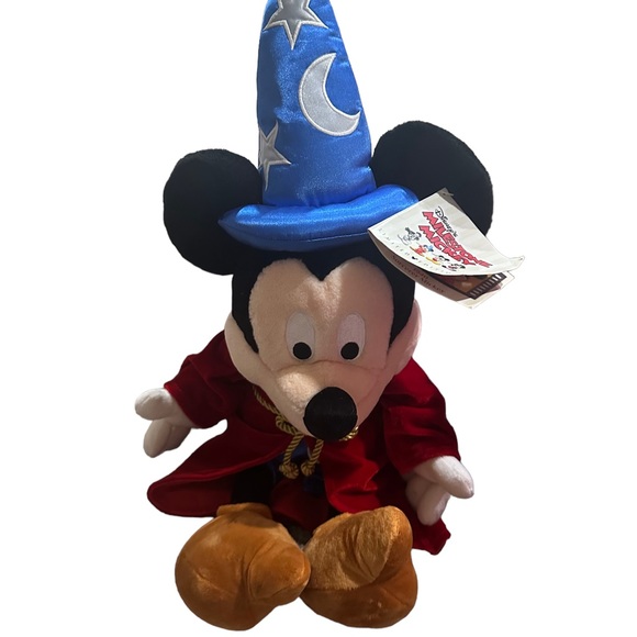 NWT Disney's Milestone Mickey 1940s Sorcerer Mickey Mouse Plush Limited Edition - Picture 4 of 7